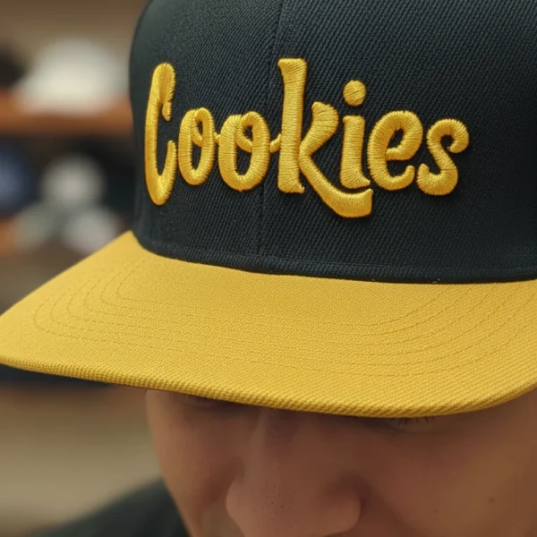 Cookies Snapback Cap - Black & Gold