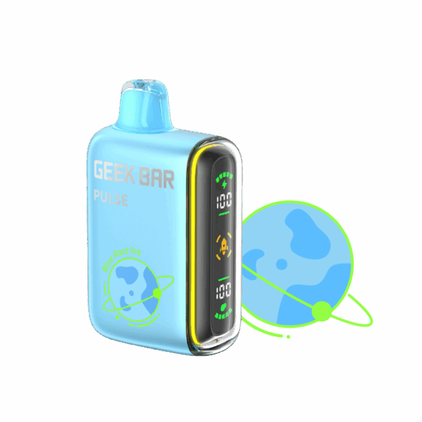 Geek Bar Pulse 15K Puff Rechargeable Disposable Vape-Blue Razz Ice