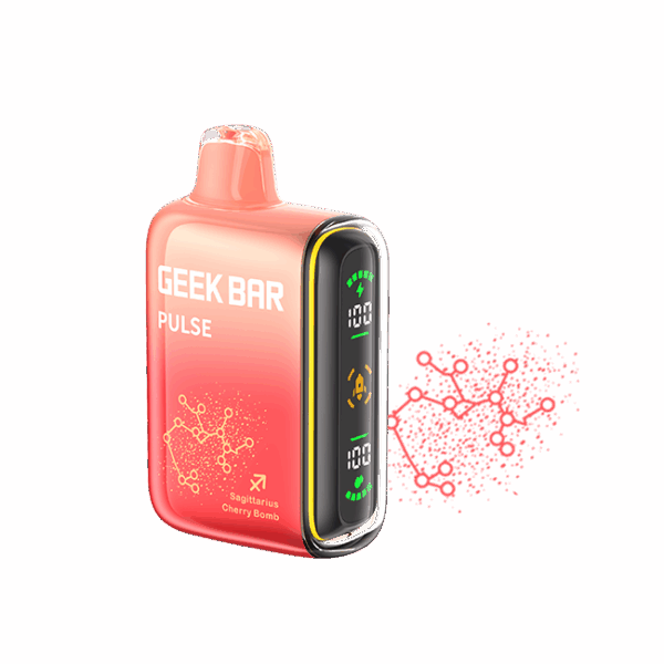 Geek Bar Pulse 15K Puff Rechargeable Disposable Vape-Cherry Bomb