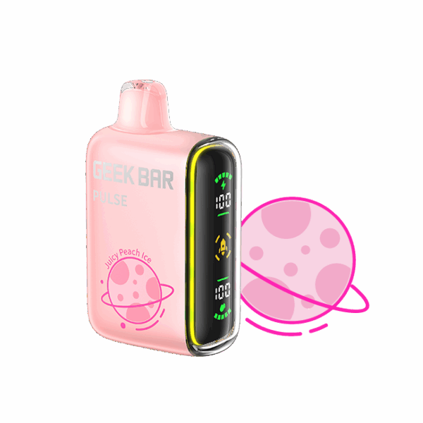 Geek Bar Pulse 15K Puff Rechargeable Disposable Vape-Juicy Peach Ice