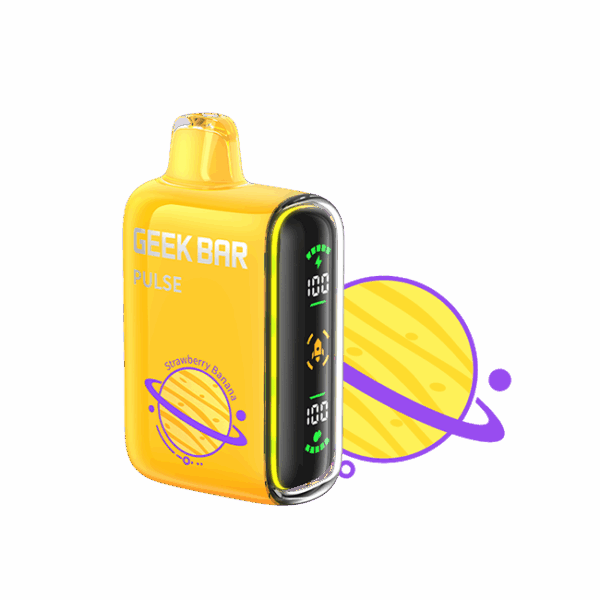 Geek Bar Pulse 15K Puff Rechargeable Disposable Vape-Strawberry Banana