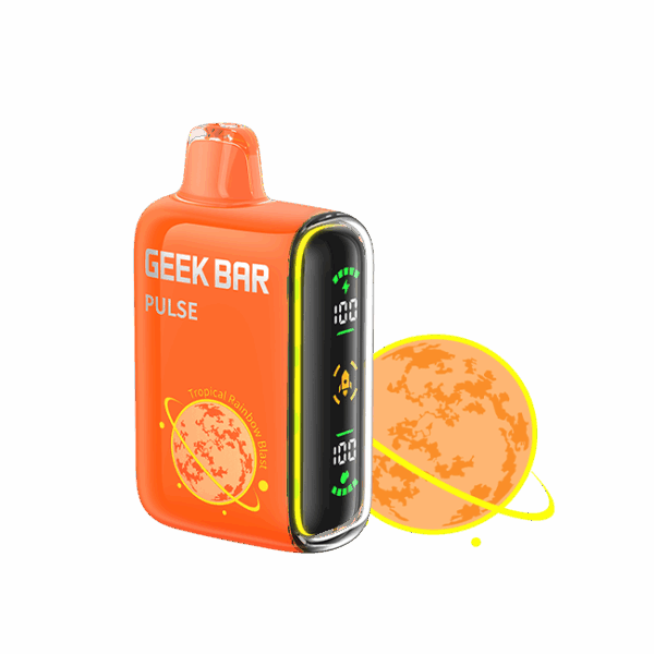 Geek Bar Pulse 15K Puff Rechargeable Disposable Vape-Tropical Rainbow Blast