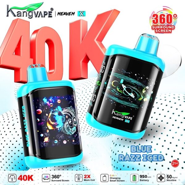 Kang  Vape - Blue Razz Ice 40K Puffs