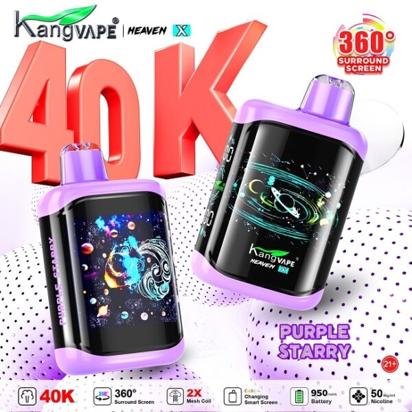 Kang  Vape - purple-starry 40K Puffs